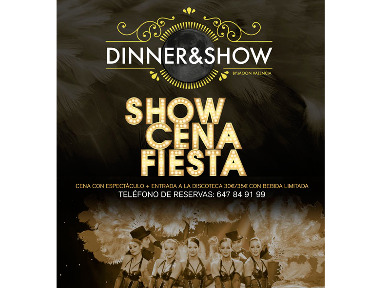Evento Sala Moon Dinner Show en Valencia- Eventos Grupo Salamandra
